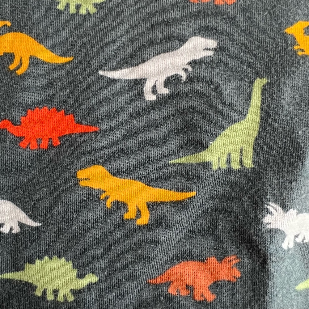 Hanna Andersson Infant Blue Dinosaurs Cotton Long Sleeve Shirt Size 0-3 Months - Picture 6 of 7